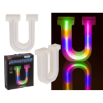 OOTB Neon-Leuchtbuchstabe U Höhe:16 cm