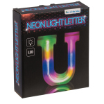 OOTB Neon-Leuchtbuchstabe U Höhe:16 cm