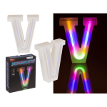 OOTB Neon-Leuchtbuchstabe V Höhe:16 cm