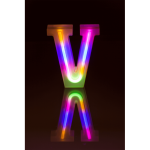 OOTB Neon-Leuchtbuchstabe V Höhe:16 cm