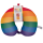 OOTB Nackenkissen mit Micropellet-Füllung Regenbogen