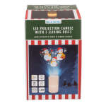 OOTB LED Projektionskerze„ Christmas 8 x 15 cm