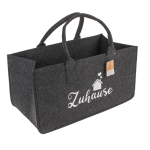 OOTB Graue Filztasche für Kaminholz Zuhause