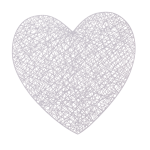 OOTB Tischset Herz ca. 39 x 38 cm 2-fach sortiert