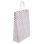 OOTB Weiße Papier-Geschenktüte Holographic Stars