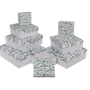 OOTB Weiße Geschenkkartonage Eukalyptus