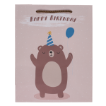 OOTB Papier-Geschenktüte Geburtstags-Tiere