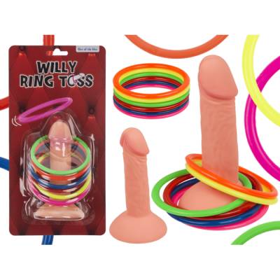 Ringwurf-Spiel, Penis, mit 6 Ringen,