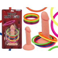Ringwurf-Spiel, Penis, mit 6 Ringen,
