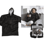 OOTB Schwarzer XXL Kuschel-Hoodie one size