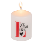 OOTB Stumpenkerze Live Laugh Love