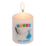 OOTB Stumpenkerze Hurra ein Junge