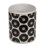 OOTB Becher Schallplatten aus Steingut 8 x 10 cm