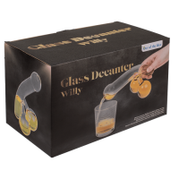 Glas-Dekanter, Penis,12 x 20 cm,