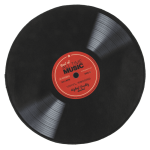 OOTB Deko-Teppich Schallplatte Best of all time music