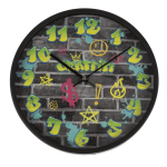 OOTB Wanduhr Graffiti 30 x 30 x 45 cm