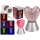OOTB Glitter-Leuchte „Herz“ mit rotem Glitter
