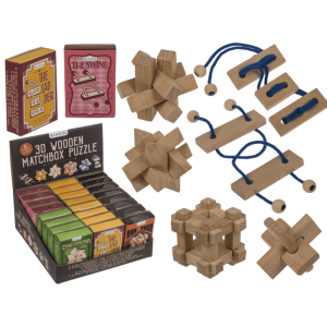 OOTB 3D Holz-Puzzle in Streichholzschachtel