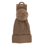 OOTB Damen-Winter-Beanie mit Kunststoffbommel
