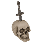 OOTB Spardose mit Schloss Totenkopf mit Schwert