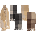 OOTB Karierter Schal mit Fransen 65 x 180 cm
