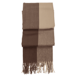 OOTB Karierter Schal mit Fransen 65 x 180 cm