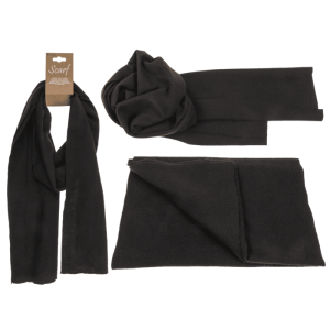 OOTB Unifarbener Schal schwarz 30 x 170 cm
