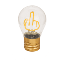 LED-Glühleuchte, Mittelfinger, inkl. Lithium-Akku