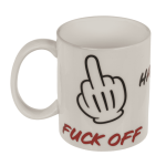OOTB Becher Fuck off aus Keramik 8 x 10 cm