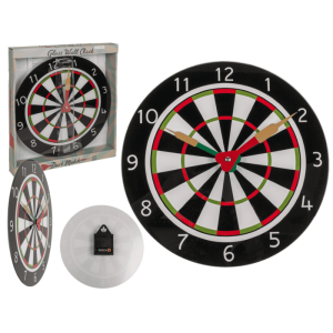 OOTB Glas-Wanduhr Dartscheibe D: 30 cm