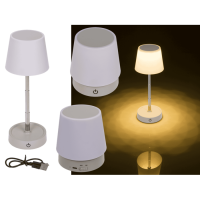 Teleskop-Tischleuchte mit LED, dimmbar,