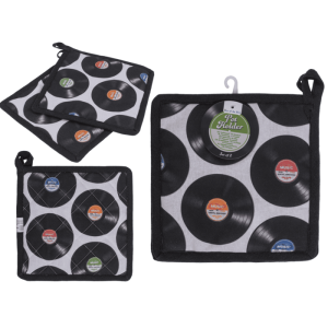 OOTB Topflappen Schallplatten 20 x 20cm