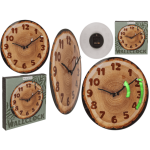 OOTB Glas Wanduhr Baumscheibe 27 x 30 x 4 cm
