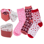 OOTB 3er Set Damensocken Herzen Gr. 36 - 42