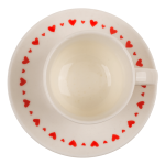 OOTB New Bone China-Espressoset Herz für 2 4 tlg.