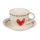OOTB New Bone China-Espressoset Herz für 2 4 tlg.