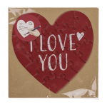 OOTB Herzförmige Geschenkkarte Puzzle Love