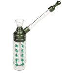 OOTB Bong Classic 12 cm mit Mundstück Glas/Metlall