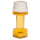 Bierglas, Hantel, 22 cm,
