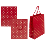 OOTB Rote Papier-Geschenktüte Shiny Hearts