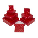 OOTB Rote Geschenkkartonage Shiny Hearts