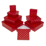 OOTB Rote Geschenkkartonage Shiny Hearts