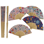 OOTB Fächer Flowers 21 cm aus Bambus