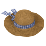 OOTB Strohhut mit karierter Schleife Classic