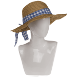 OOTB Strohhut mit karierter Schleife Classic
