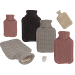 OOTB Wärmflasche mit Stricküberzug Zopfmuster