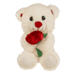 OOTB Plüsch-Bär mit Rose 18 cm