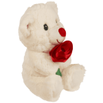 OOTB Plüsch-Bär mit Rose 18 cm