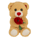 OOTB Plüsch-Bär mit Rose 18 cm