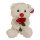 OOTB Plüsch-Bär mit Rose 18 cm